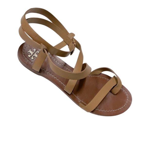 Tory Burch Brown Gladiator Strappy Sandals Size 9.5 - Picture 2 of 12